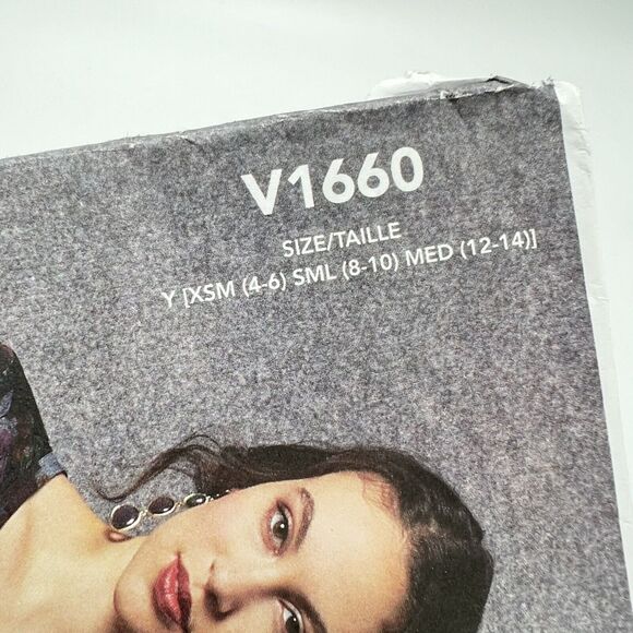 Vogue Sewing Pattern V1660 Y Misses Top Twist Fit Flare XS S M 4 6 8 10 12 14 - Picture 3 of 7